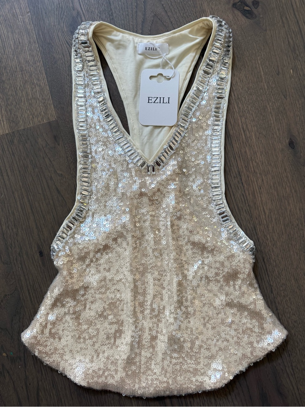 NWT EZILI Swim Alibi Sequence Top